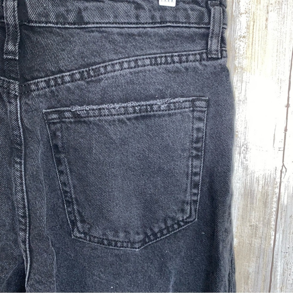 Zara Black High Rise Straight Leg Jeans - Picture 7 of 7